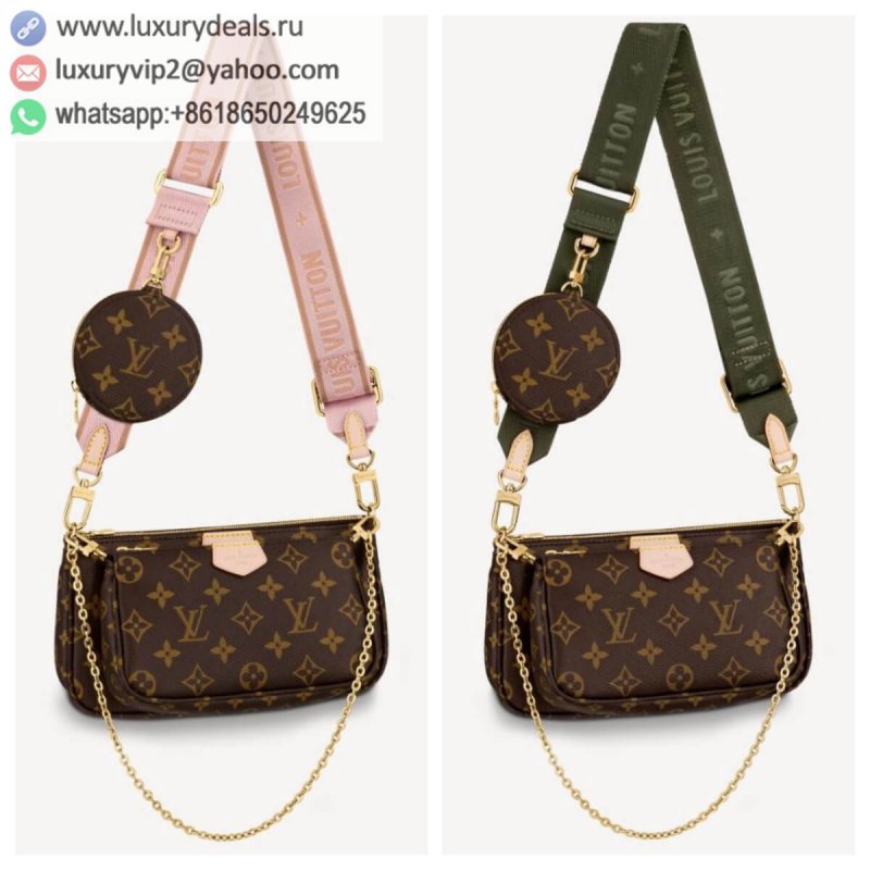 LV MULTI Five-in-One Wide Shoulder Strap Mahjong Bag Shoulder Bag Messenger Bag Chain Female Bag M44840 M44813