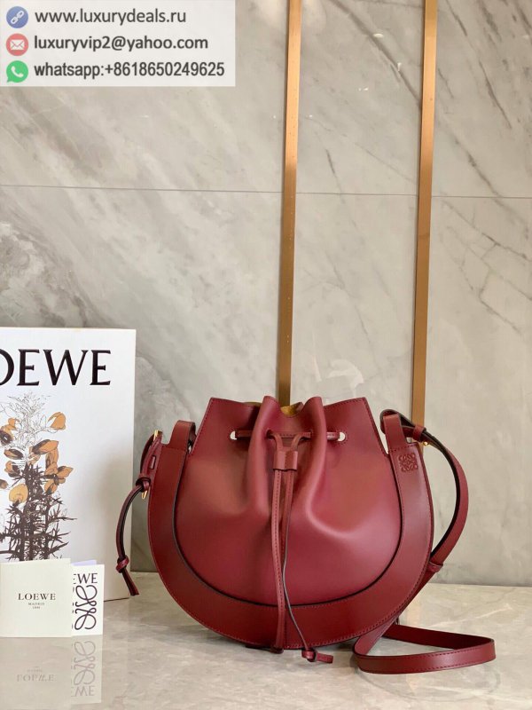 LOEWE Horseshoe UFO Bag 0526 Wine Red