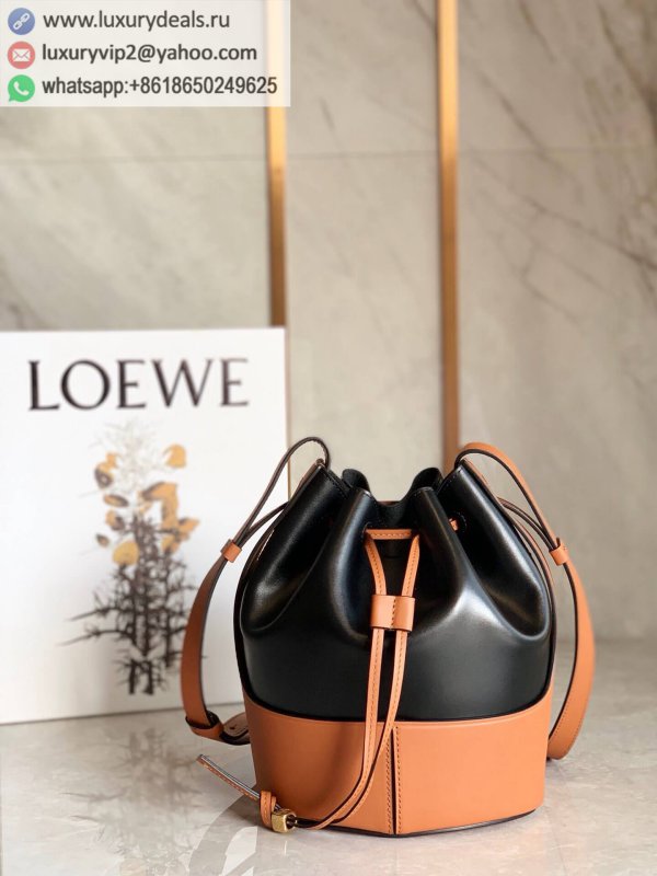 LOEWE Small Balloon bag 0531 black and brown color matching