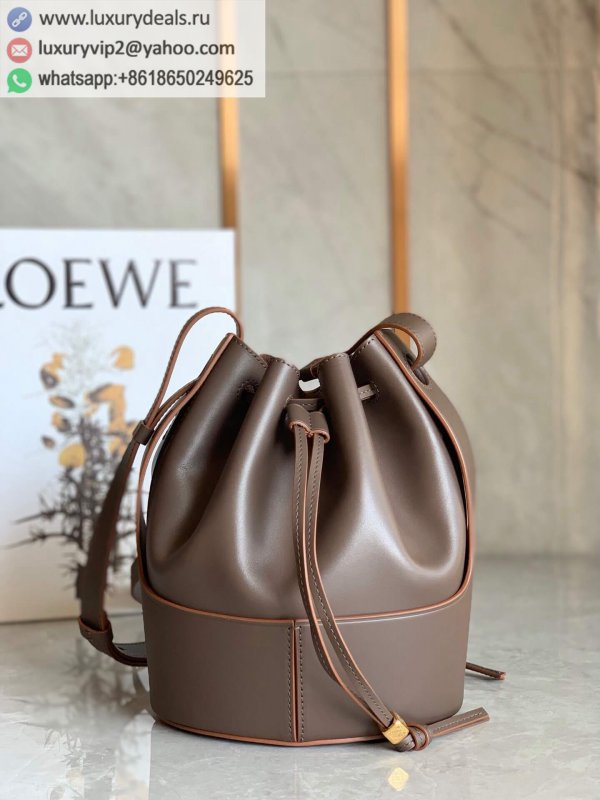 LOEWE Small Balloon bag balloon bucket bag 0531 coffee color