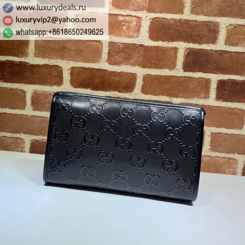 Gucci GG print embossed cosmetic bag 625568