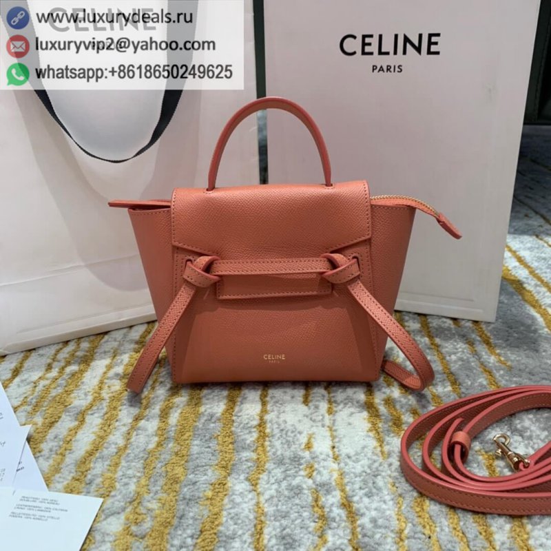 Celine BELT PICO BAG Catfish Bag 194263 Lychee