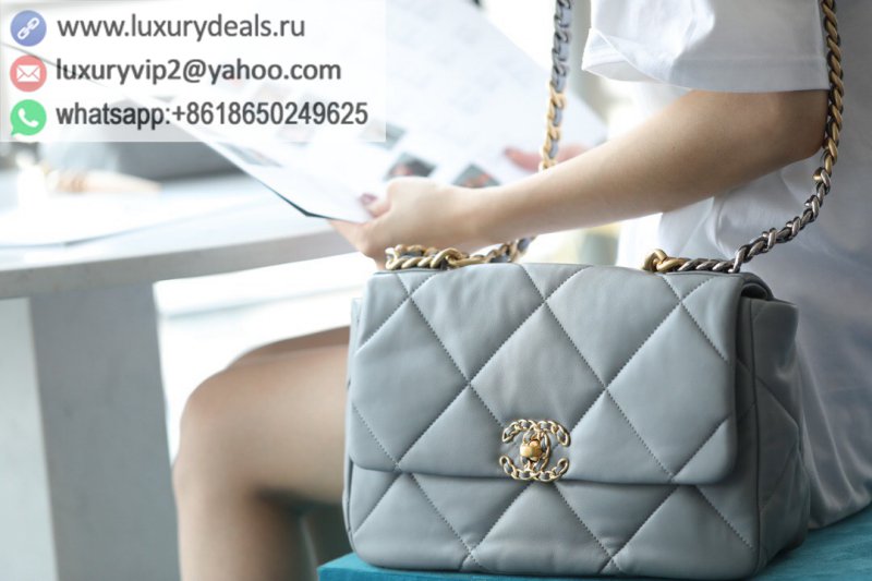 Chanel 19 Flap Bag AS1161 Medium 30CM Gray