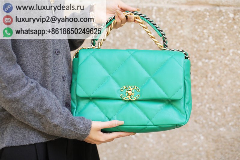 Chanel 19 Flap Bag AS1161 Medium 30CM Green