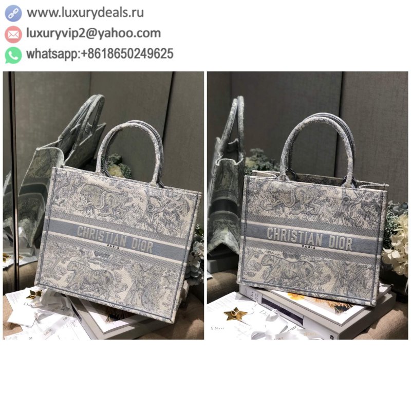 Dior Book Tote Greystone Tote