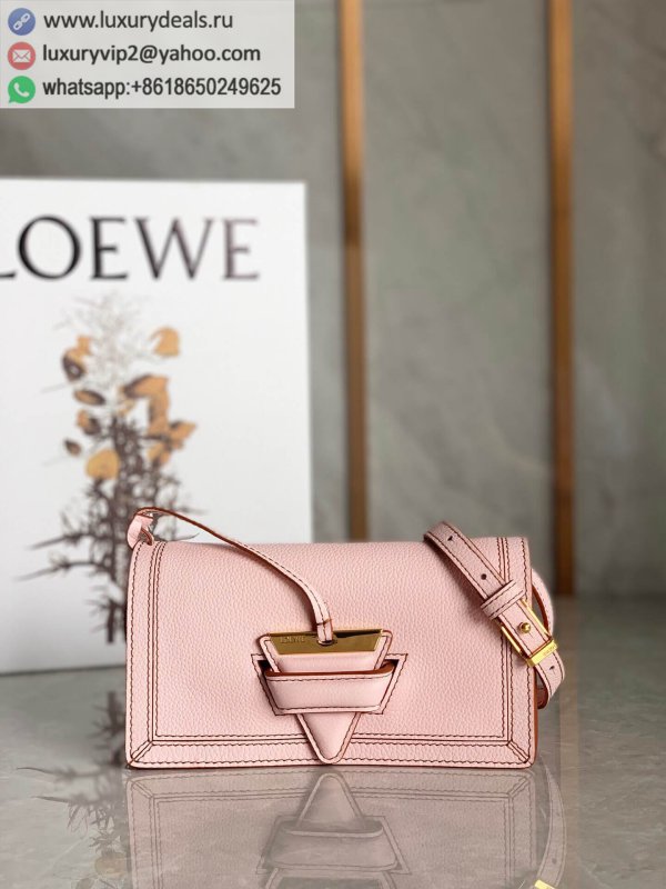 LOEWE Mini Barcelona bag triangle bag 0528 pink 20CM