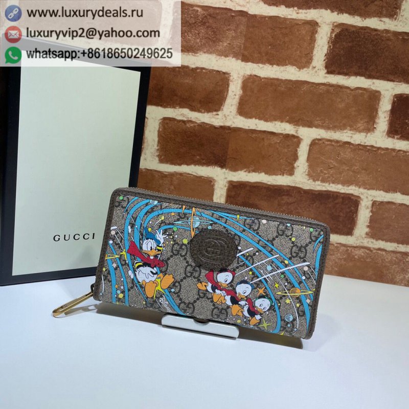 Gucci Disney x Gucci Donald Duck Print Zip Wallet 647940