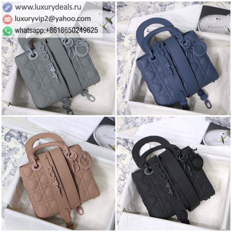 Dior Lady My ABC Four Grid Frosted Badge Dai Fei Bag