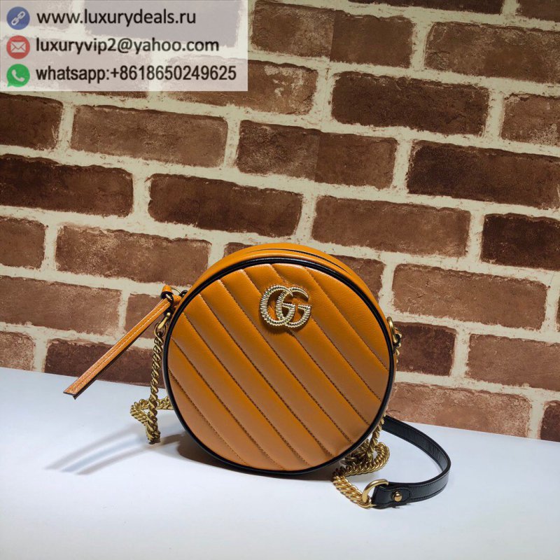 Gucci GG Marmont series round mini shoulder bag 550154