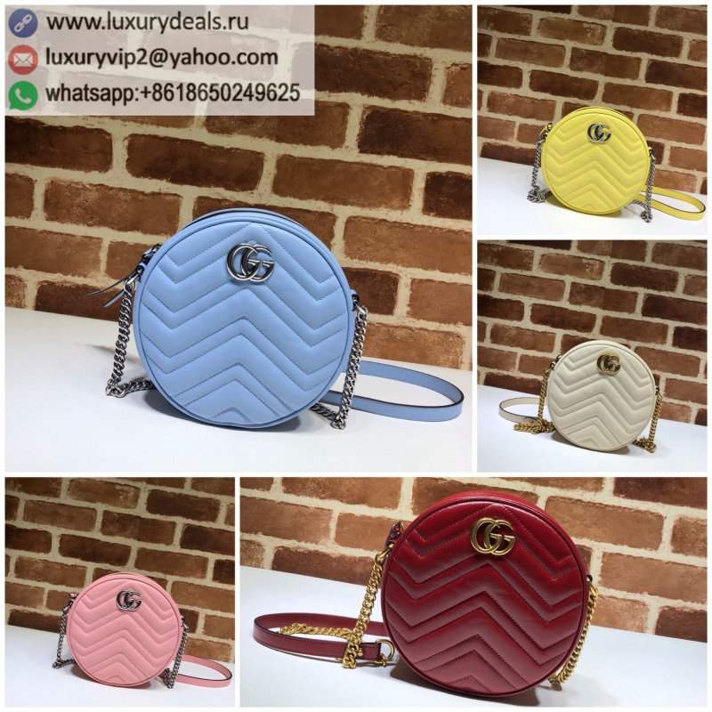 Gucci GG Marmont series round mini shoulder bag 550154