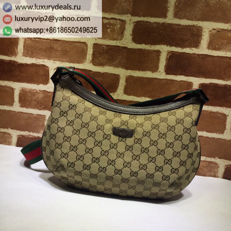 Gucci GG canvas one-shoulder messenger dumpling bag 181092