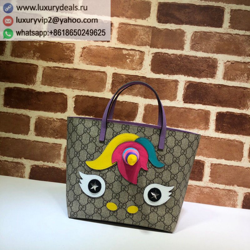 Gucci Unicorn Three-dimensional Cartoon Pattern Animal Shopping Bag 502189