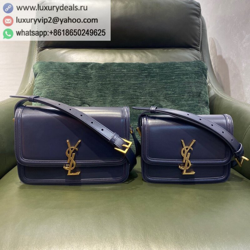 Saint Laurent YSL Solferino Box Bag navy blue 634305 634306