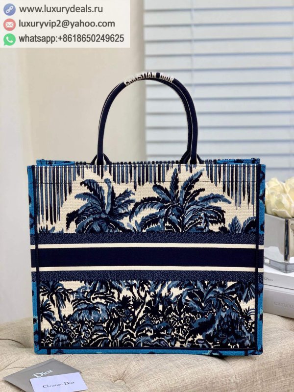 Dior Blue Coconut Tree Book Tote bag M1286ZREU_M928