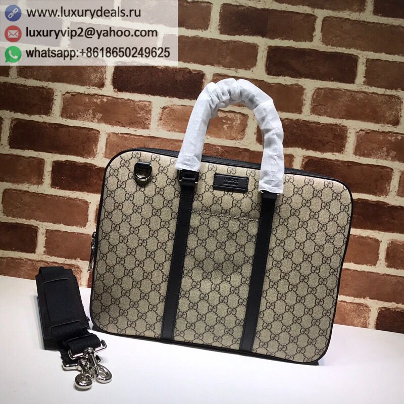 Gucci GG canvas leather briefcase 451169