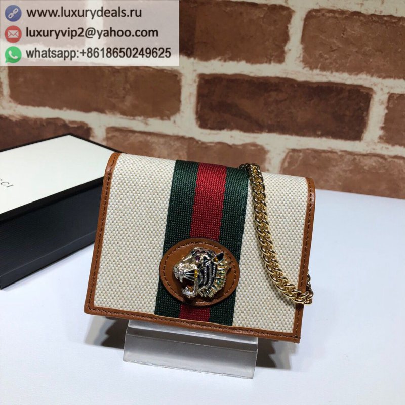 Gucci Rajah series chain card holder 573790