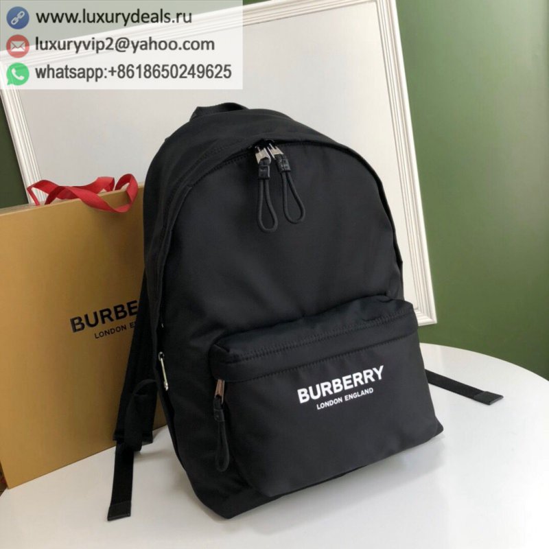 Burberry monogram jacquard worsted logo nylon backpack