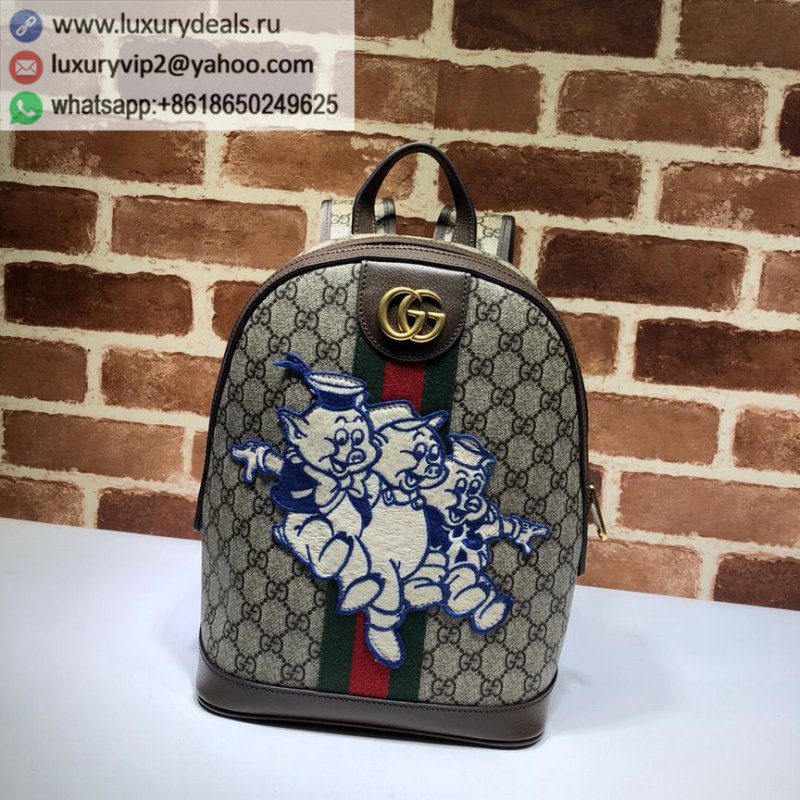 Gucci Three Little Pigs Print GG Backpack 552884