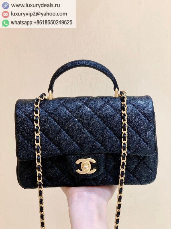 Chanel classic CF mini with wrist version AS2431 black