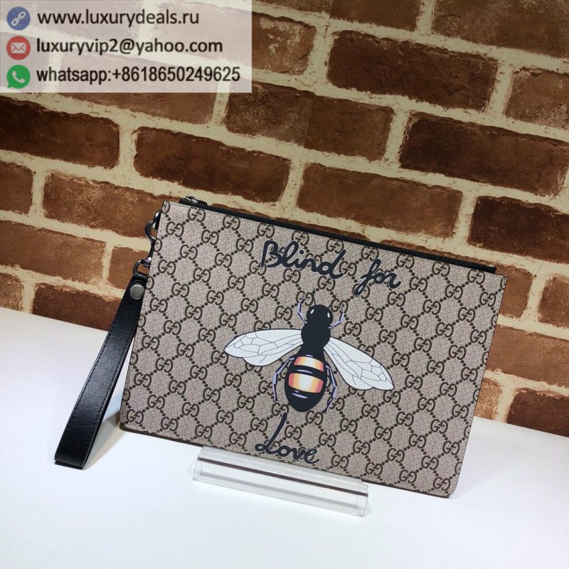 Gucci bee pattern clutch 473904