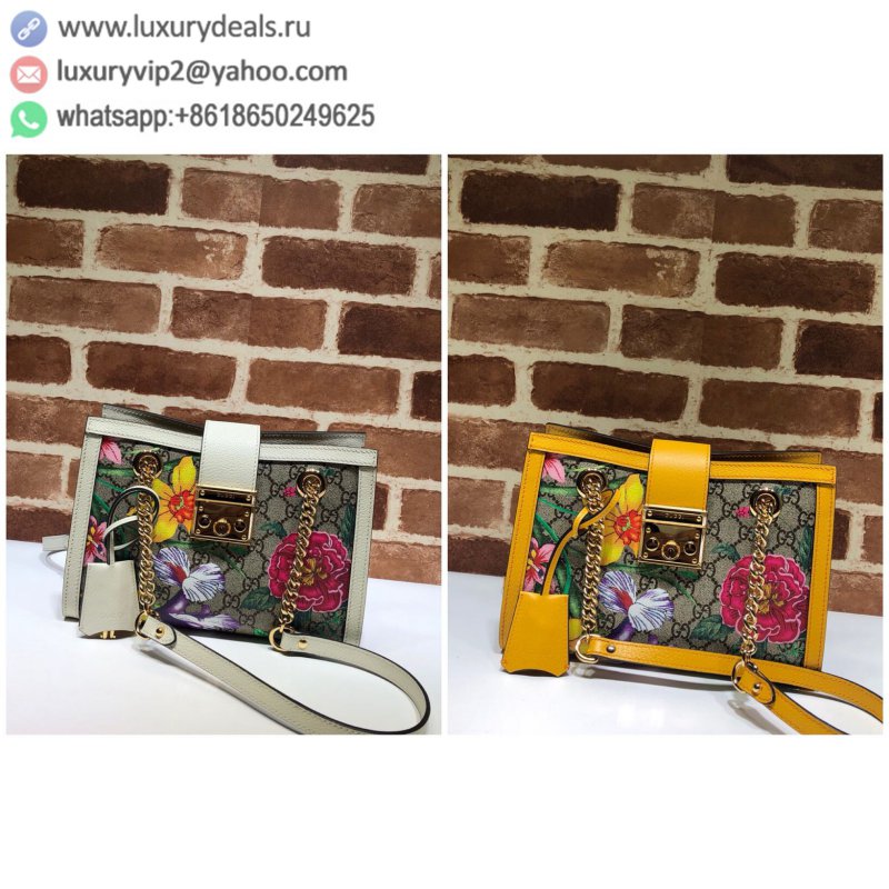 Gucci Padlock Series GG Flower Small Shoulder Bag 498156