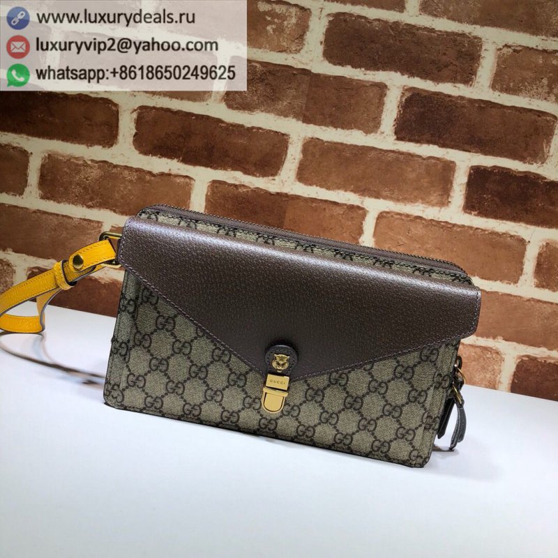 Gucci GG canvas leather hijab handbag 523548