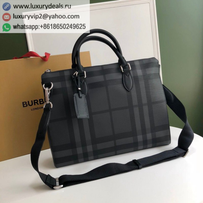 Burberry Smoked Check Men's Briefcase