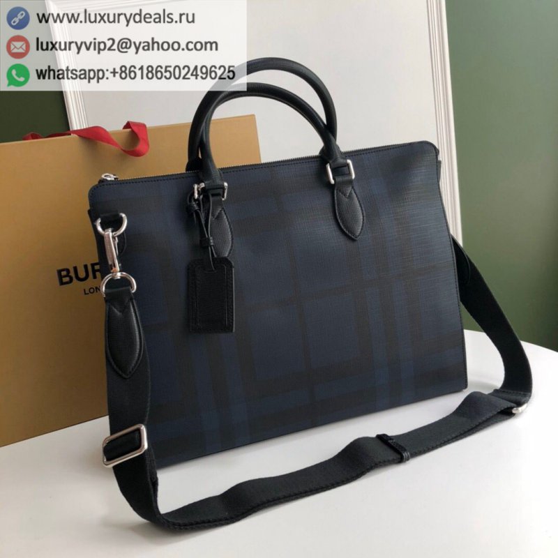 Burberry Smoked Check Men's Briefcase