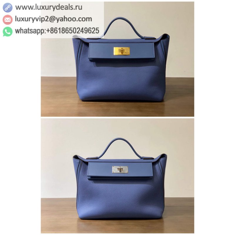 Hermes Kelly 2424 Bright Blue 29CM