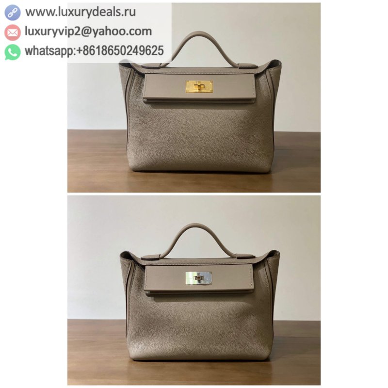 Hermes Kelly 2424 Asphalt Grey 29CM