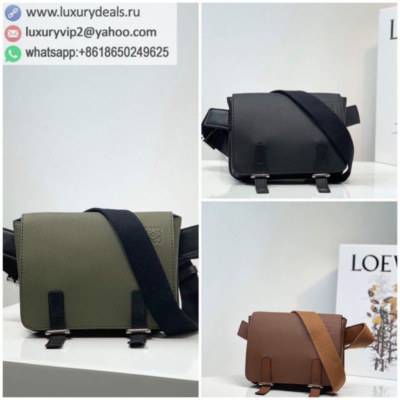 LOEWE Soft Grained Calfskin Military Fanny Pack 0525