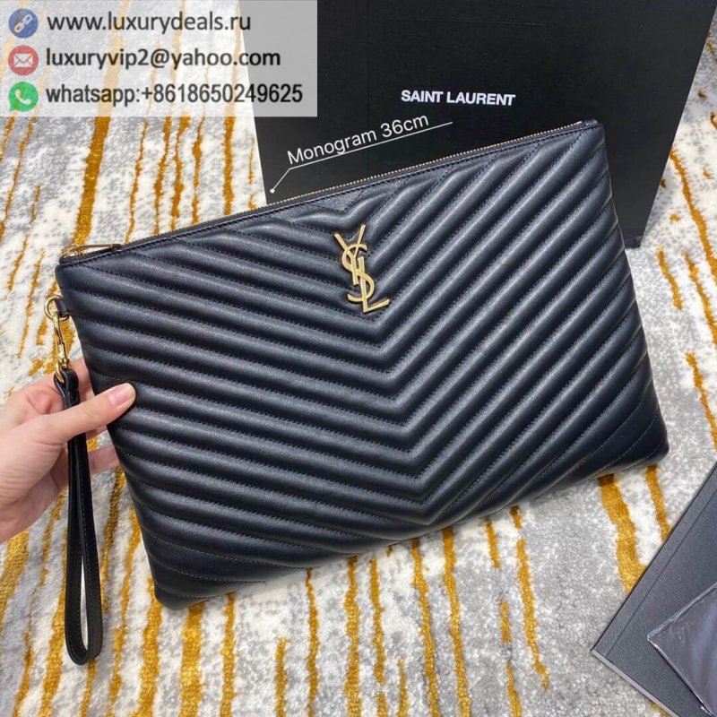 Saint Laurent YSL Monogram Large Clutch 440222