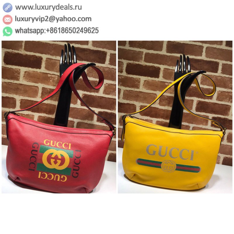 Gucci letter logo printed red and green striped shoulder bag 523592