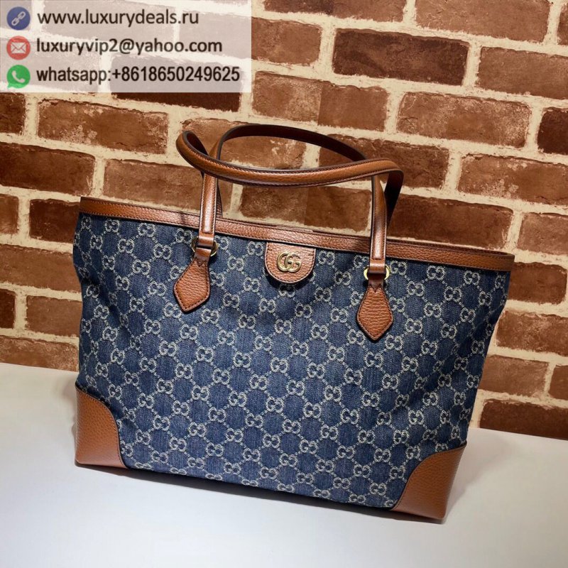 Gucci GG Denim series Ophidia series Medium GG tote bag 631685