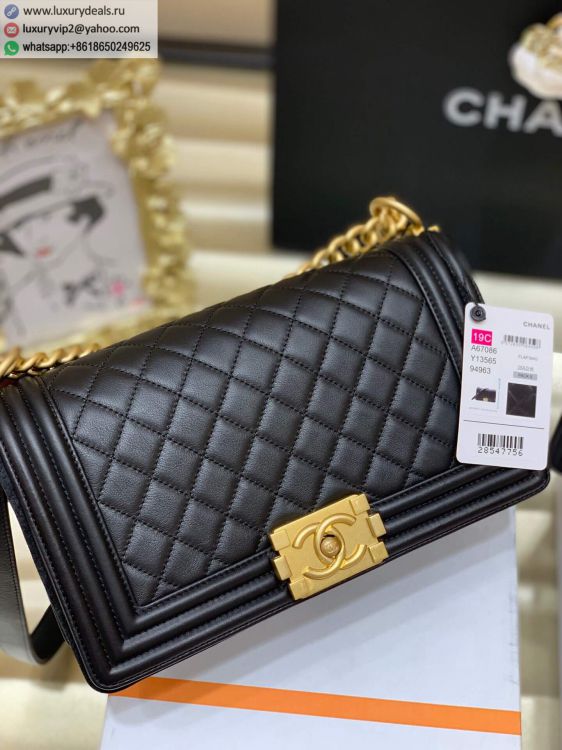 Chanel Leboy 25 A67086 Women Baby calfskin Shoulder Bags Black