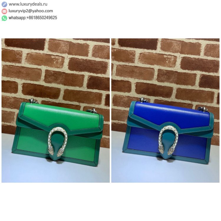 Gucci Dionysus PM 400249 Women Shoulder Bags Green, Blue