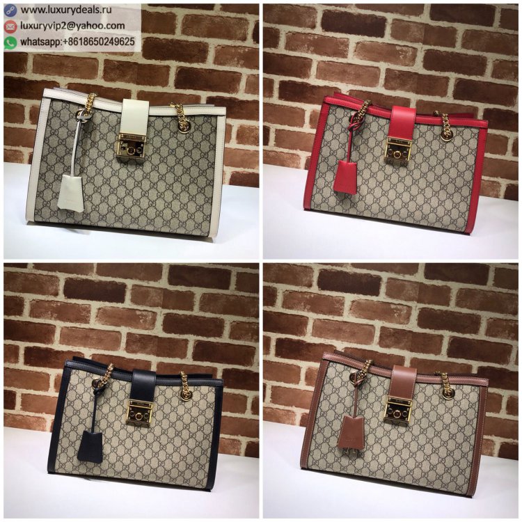 Gucci Padlock GG MM 479197 Women Shoulder Bags Brown, White, Red, Black