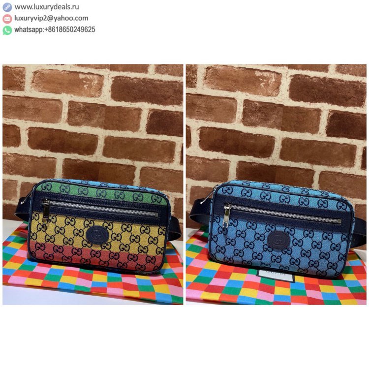 Gucci GG Multicolor 658657 Women & Men Fanny Packs Multi-colorBlue