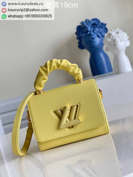 Louis Vuitton Twist PM M58571 Yellow Leather Tote Bags