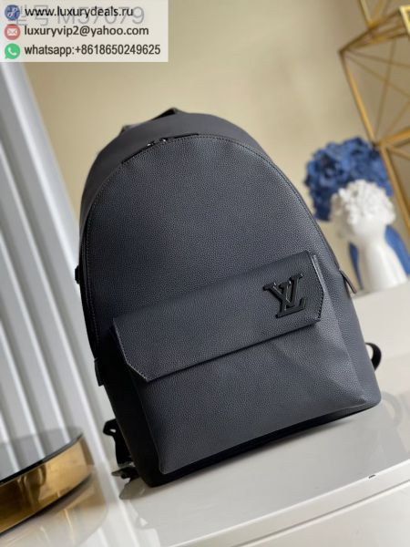 Louis Vuitton LV Backpack M57079 Black Leather Backpacks