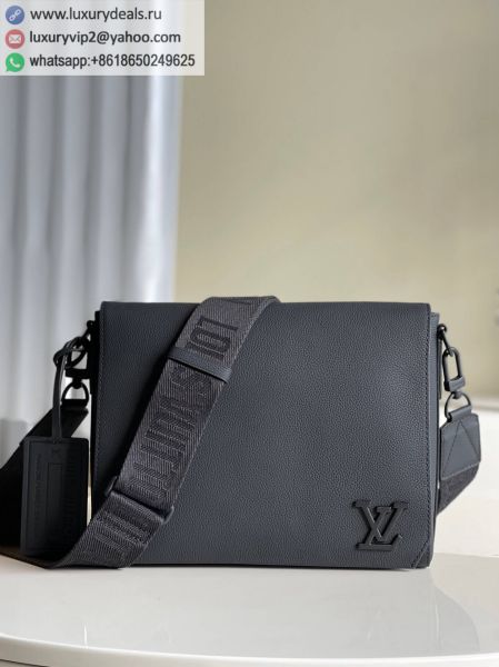 Louis Vuitton LV Messenger Messenger M57080 Black Leather Shoulder Bags