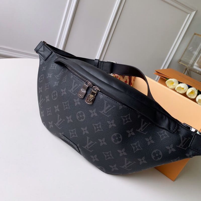 Louis Vuitton LV Discovery Bumbag M44336 Black PVC Fanny Packs