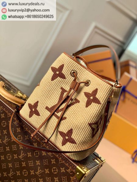 Louis Vuitton LV NeoNoe MM Bucket Bags M57704 Apricot Tote Bags