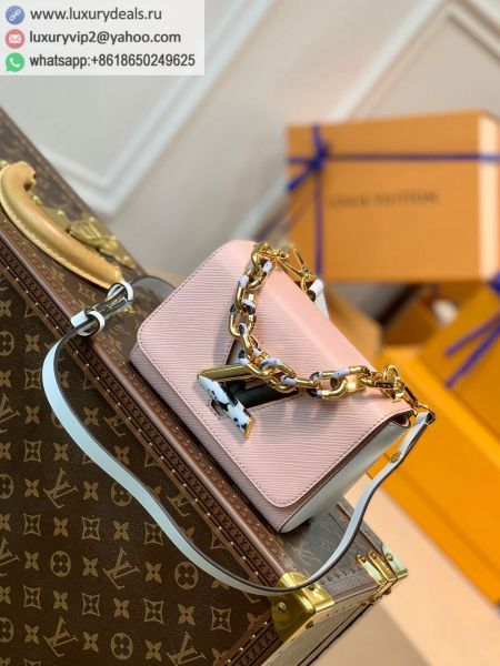 Louis Vuitton LV Twist PM bag M58566 Pink Epi Shoulder Bags