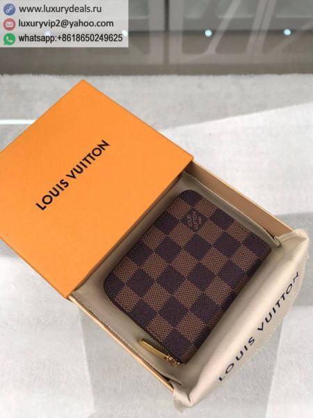 Louis Vuitton LV Zippy N63070 Coffee PVC Wallets