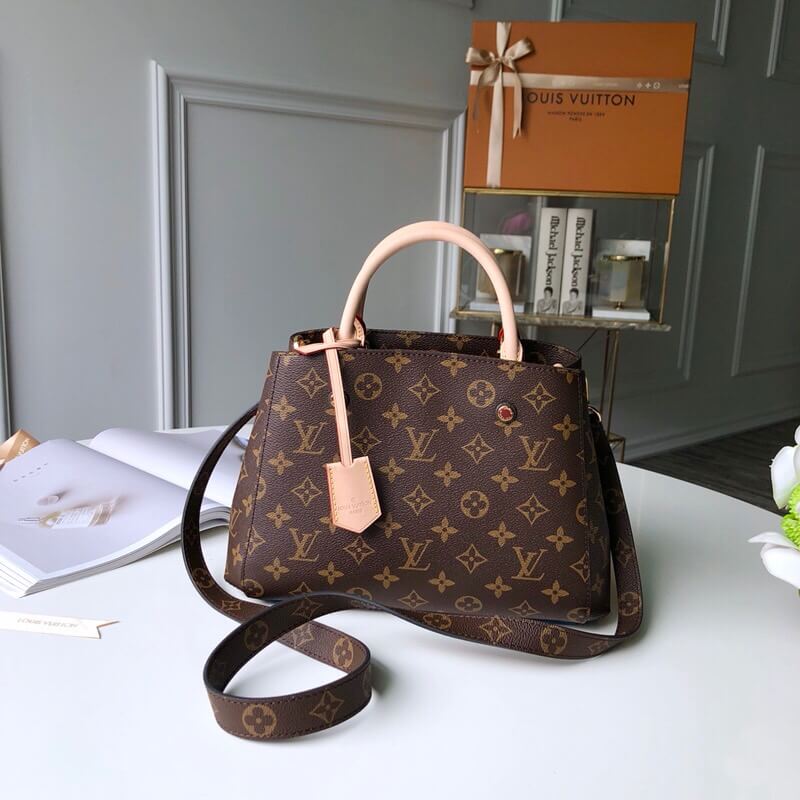 Louis Vuitton LV MONTAIGNE BB PM M41055 Monogram Tote Bags