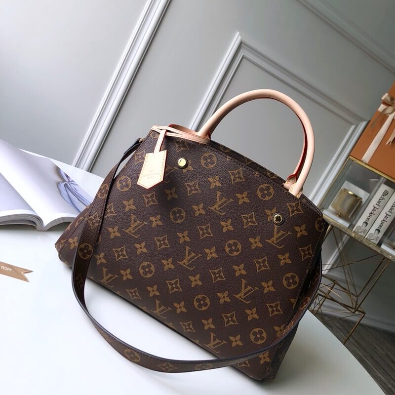 Louis Vuitton LV MONTAIGNE MM M41056 Monogram Tote Bags