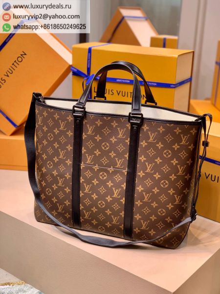 Louis Vuitton LV Weekend Tote GM M45733 PVC Tote Bags