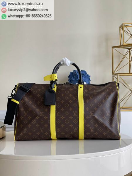 Louis Vuitton LV Keepall Bandouliere 50 M45866 Monogram Travel Bags