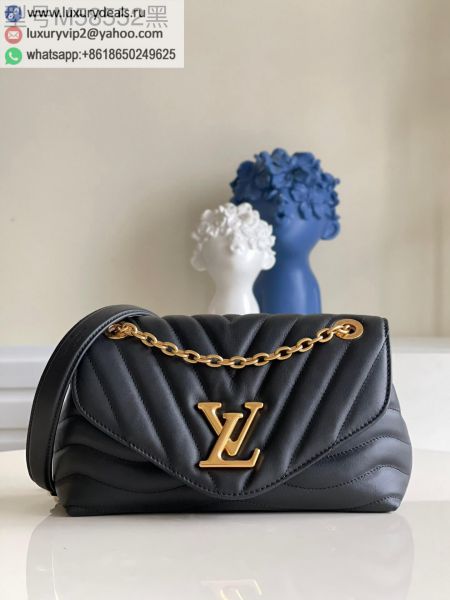 LV New Wave Chain Bag M58552 Black Leather Shoulder Bags